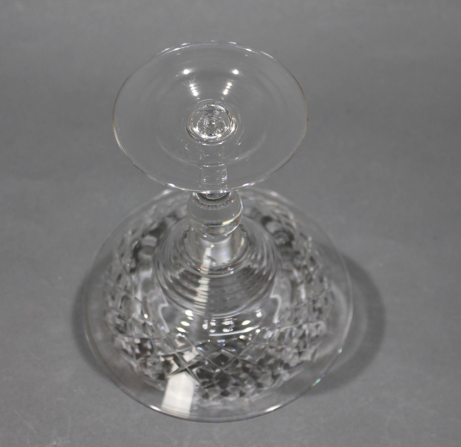 Vintage Cut Glass Crystal Tazza - 3