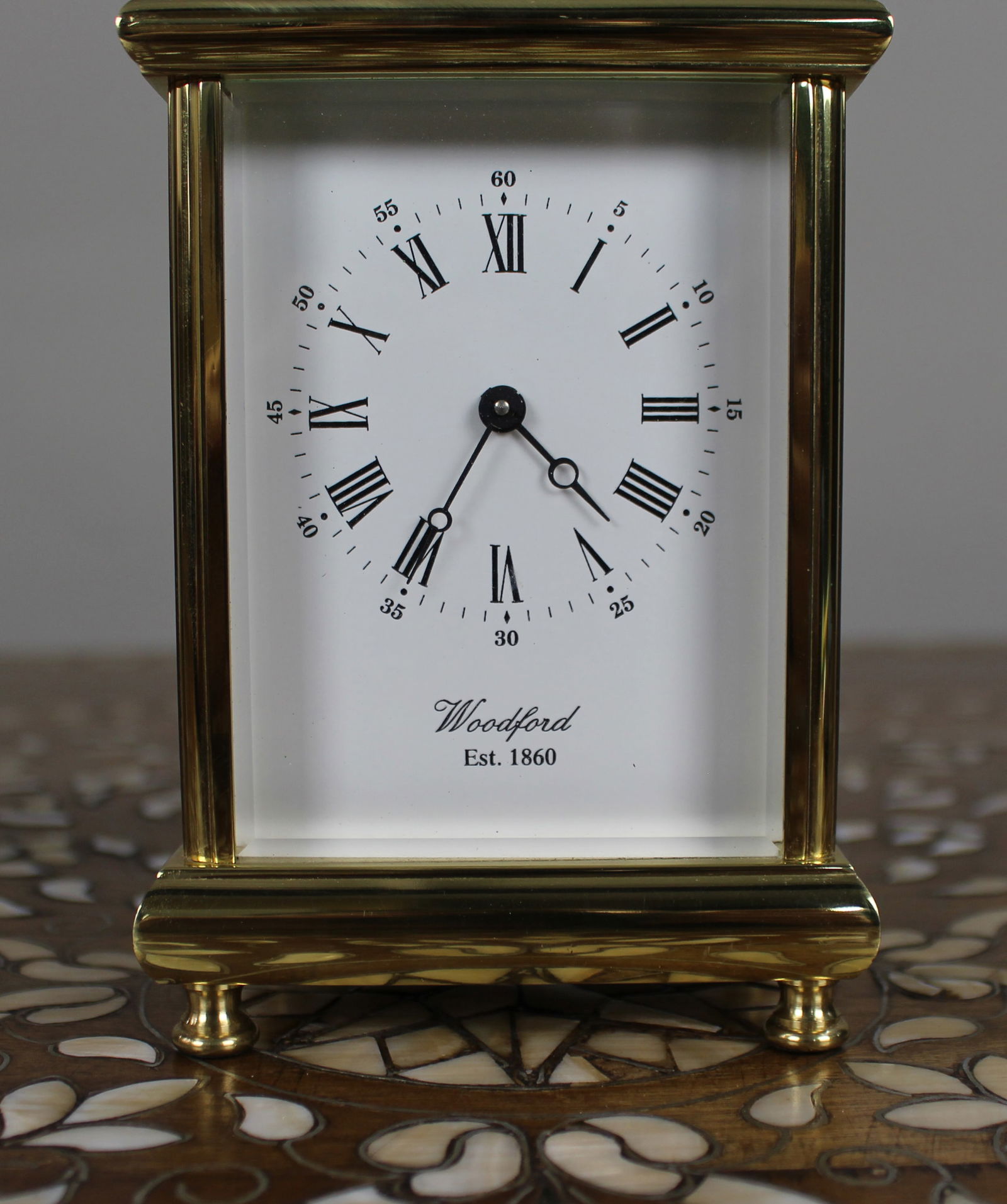 Woodford Brass Carriage Clock, Late 20th Century - 3