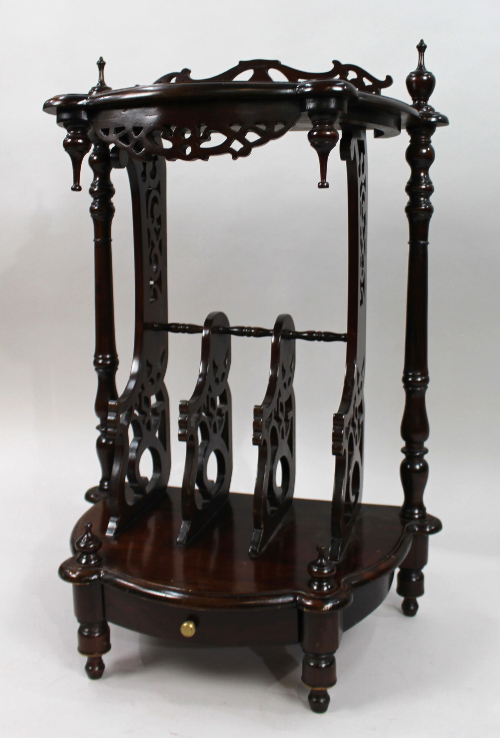 Vintage Mahogany Magazine Rack (1 of 6)