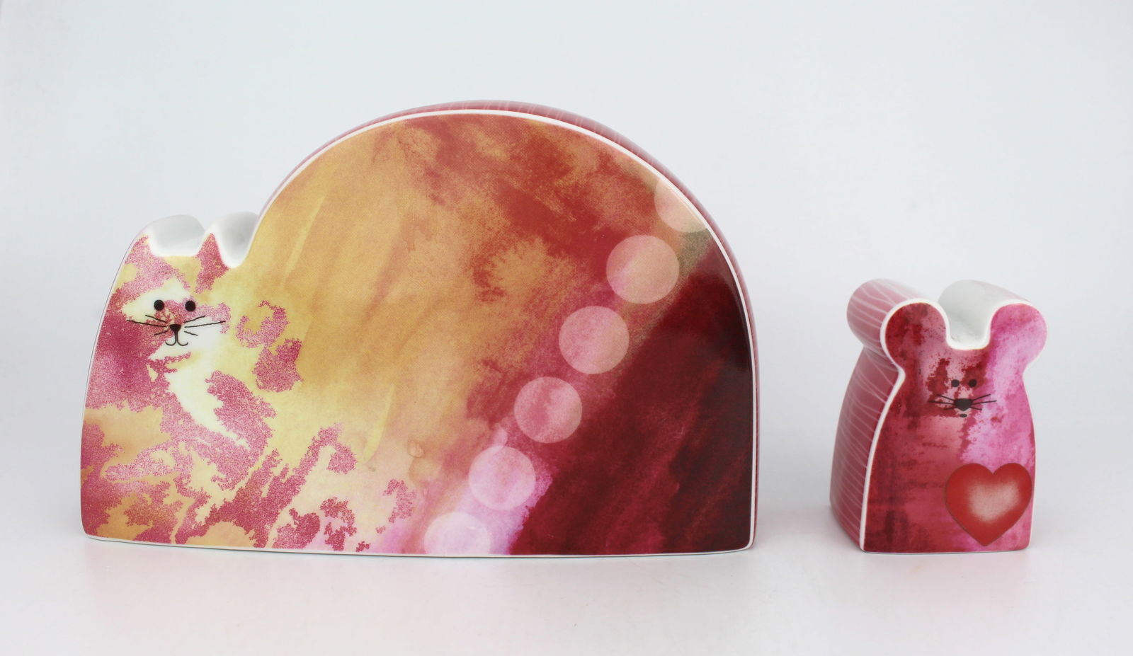 Royal Worcester Flat Mates Molly The Cat & Squeak the Mouse (1 of 3)