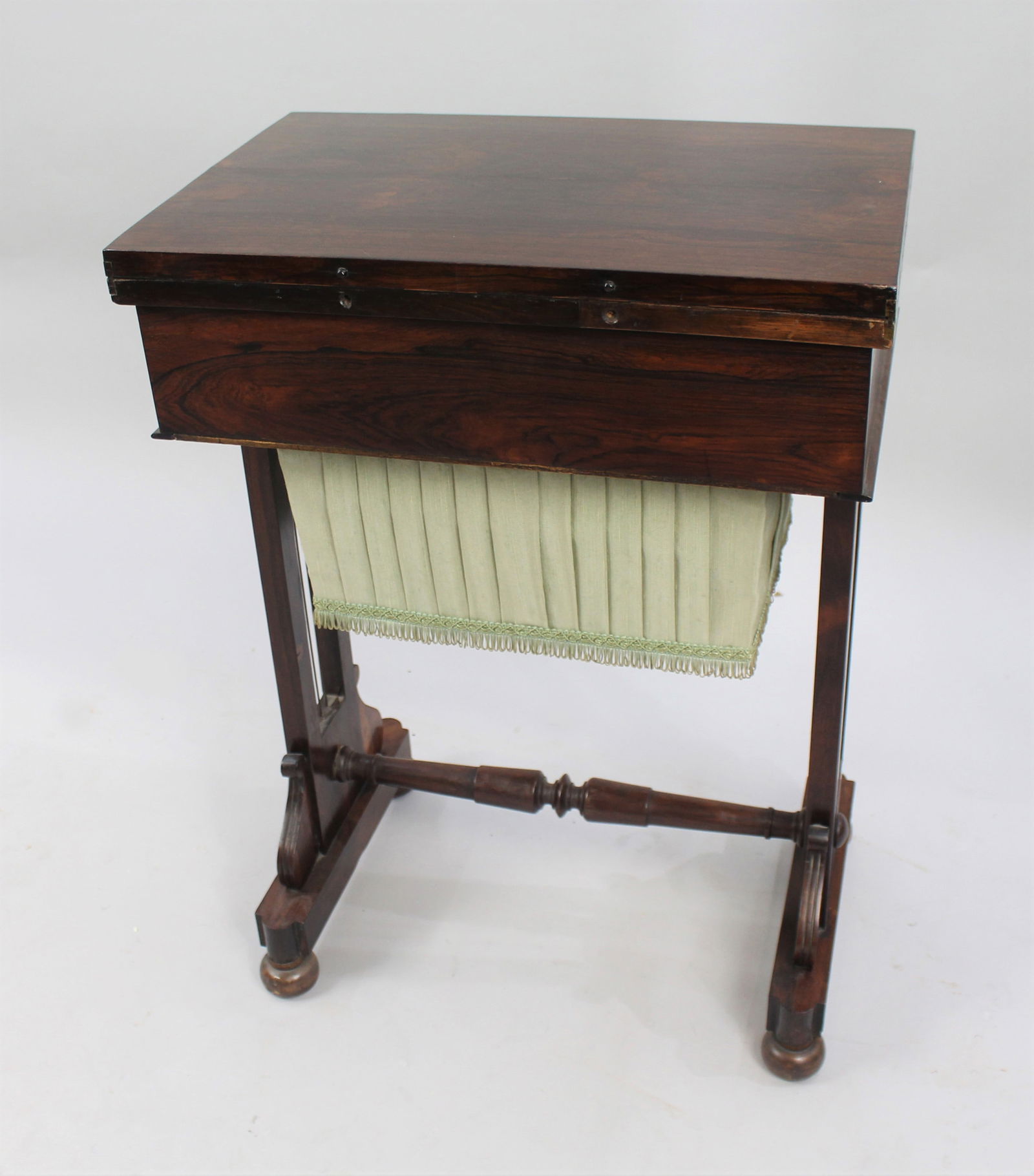 Regency Rosewood Work and Games Table c.1820 - 11