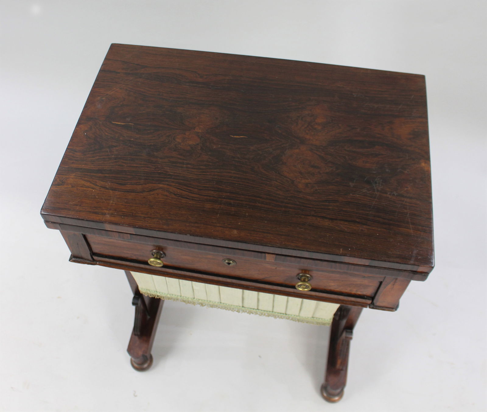 Regency Rosewood Work and Games Table c.1820 - 4