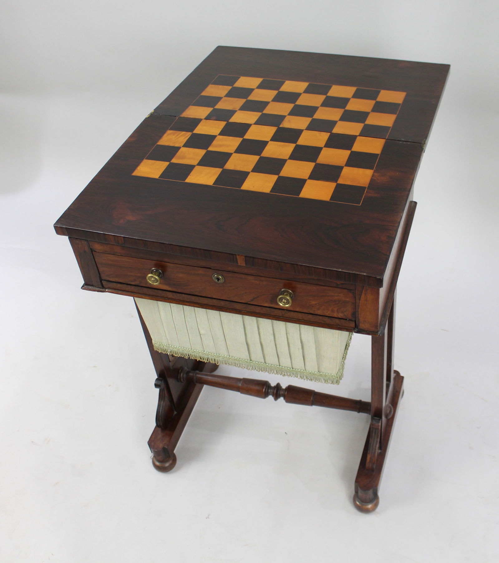 Regency Rosewood Work and Games Table c.1820 - 5