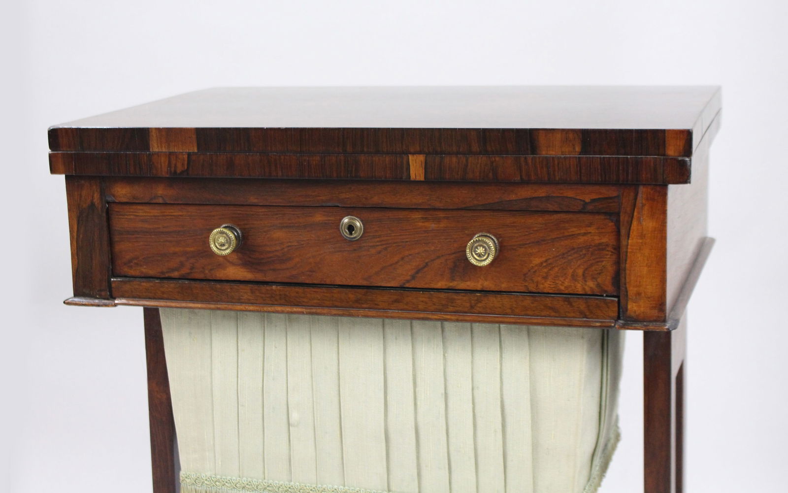 Regency Rosewood Work and Games Table c.1820 - 6