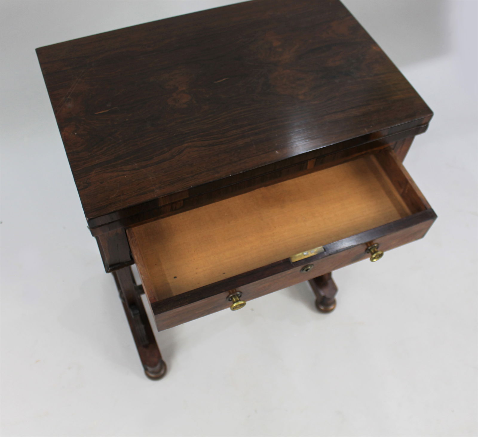 Regency Rosewood Work and Games Table c.1820 - 8