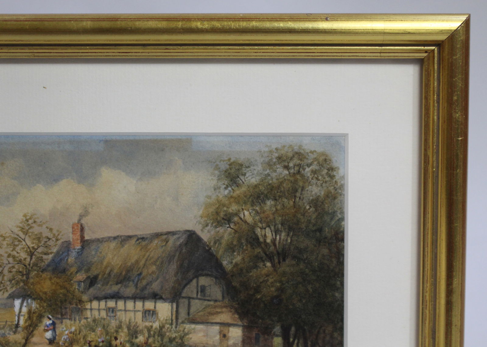 Victorian Watercolour of Rural Cottage Scene by Mathilda Nottelle (Exh. 1879–1892) - 3