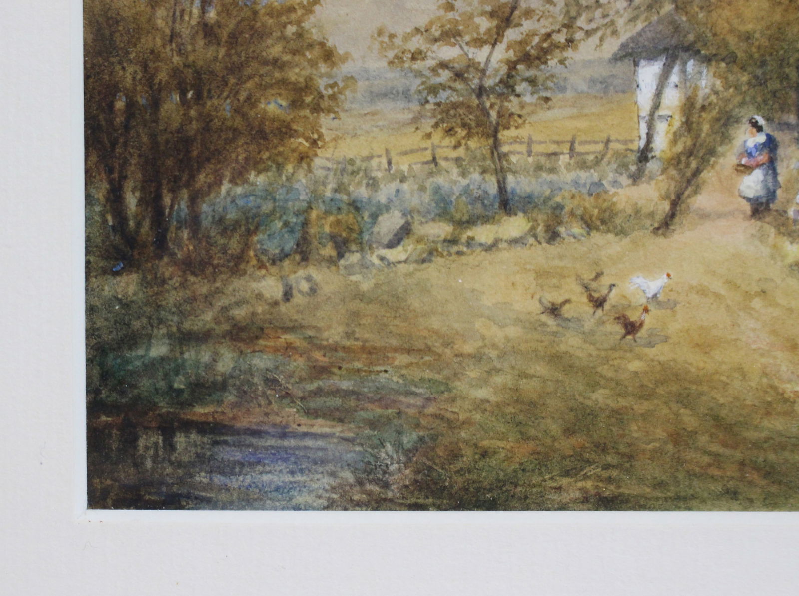 Victorian Watercolour of Rural Cottage Scene by Mathilda Nottelle (Exh. 1879–1892) - 4