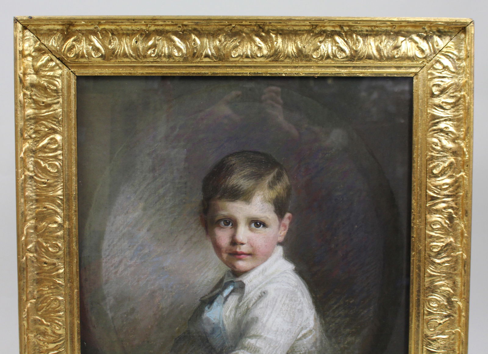 Pair of Pastel Portraits by Emily Eyres (British, 1850-1910) - 3