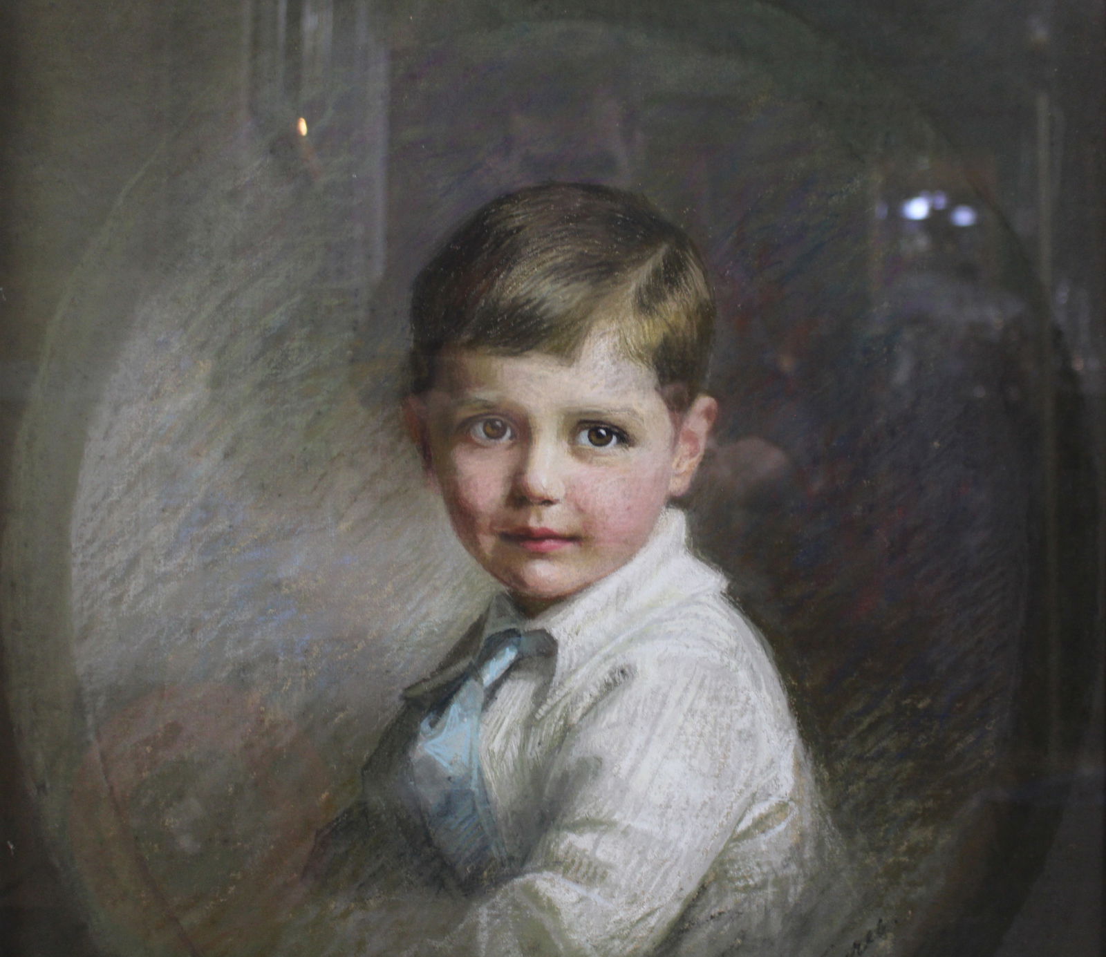 Pair of Pastel Portraits by Emily Eyres (British, 1850-1910) - 4