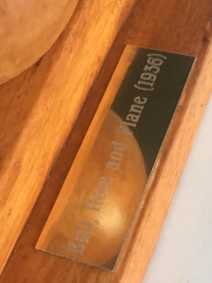 Barbara Hepworth (1903-75) Maquette of BH 81 'Ball, Hole and Plane' Sculpture From (1936) - 12