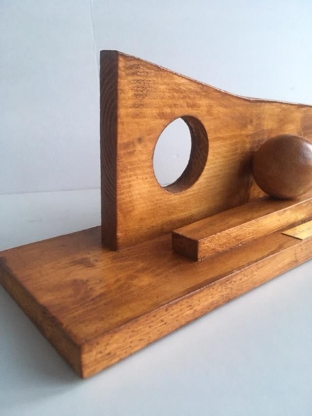 Barbara Hepworth (1903-75) Maquette of BH 81 'Ball, Hole and Plane' Sculpture From (1936) - 3