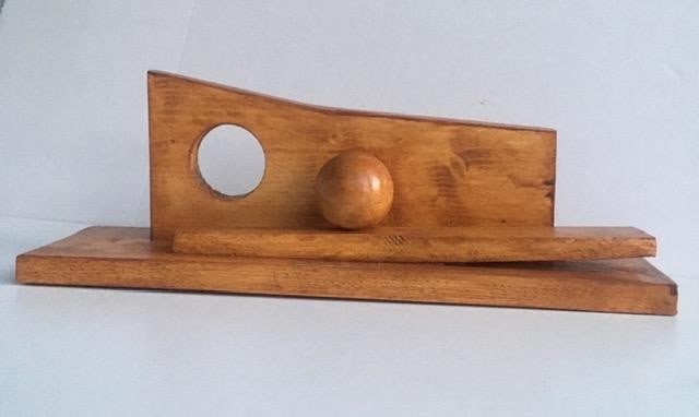 Barbara Hepworth (1903-75) Maquette of BH 81 'Ball, Hole and Plane' Sculpture From (1936) - 6