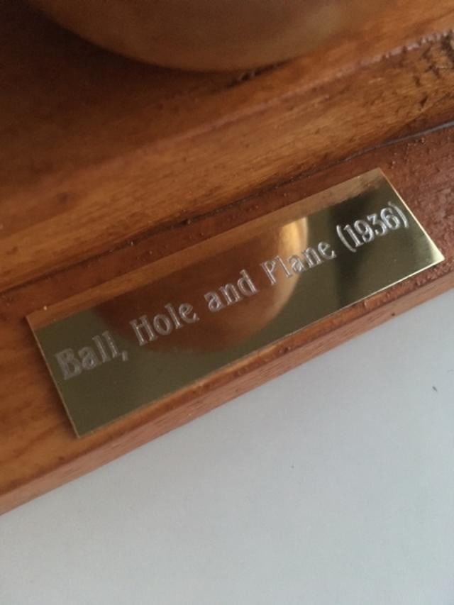 Barbara Hepworth (1903-75) Maquette of BH 81 'Ball, Hole and Plane' Sculpture From (1936) - 9