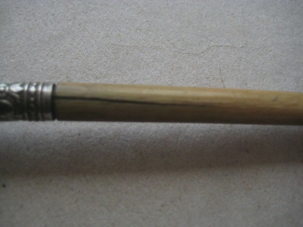 Antique Silver Plated Bone Hafted Pickle Fork - 5