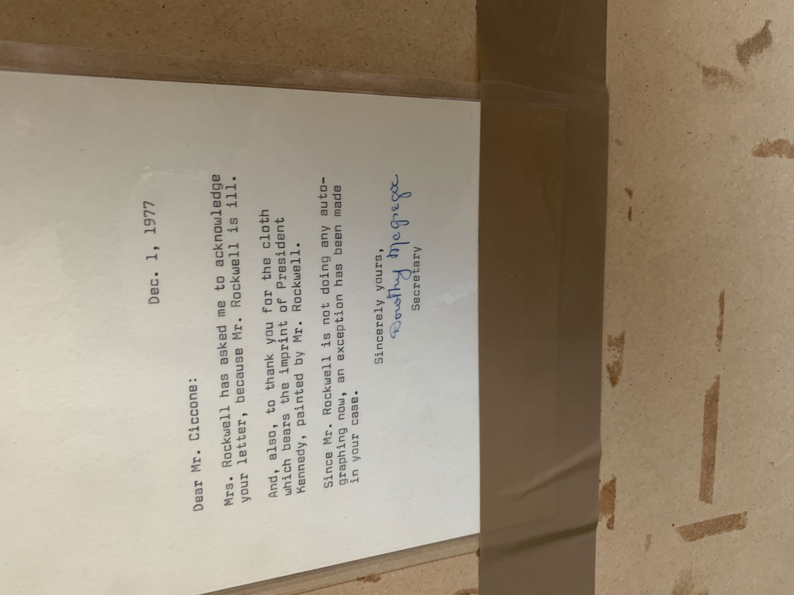 Norman Rockwell Hand-Signed Dedicated Anniversary of JFK’s Peace Corps - 3