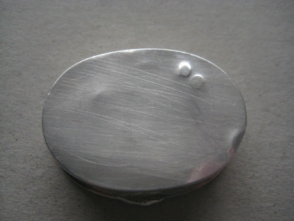 Vintage Continental Silver Pill Box - 3