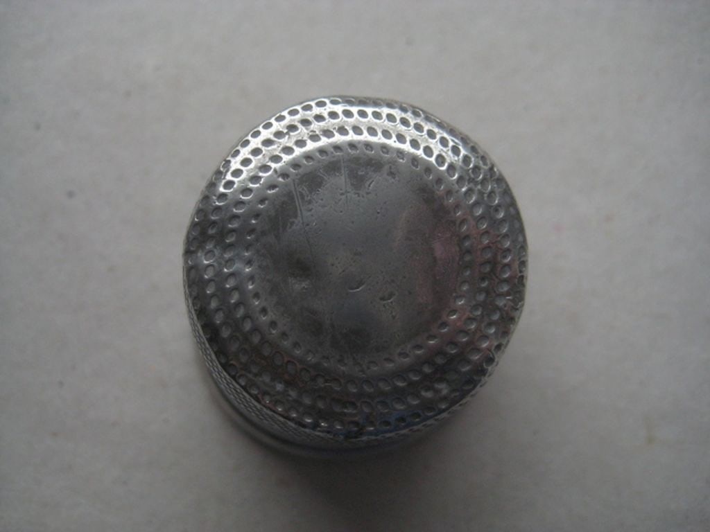 Antique ""Just A Thimble Full"" Large English Pewter Sheffield Shot Drinks Measure - 5