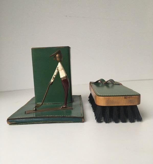 Hagenauer Art Deco Style ‘Golfer’ Bronze and Chrome, Circa 1940s - 10