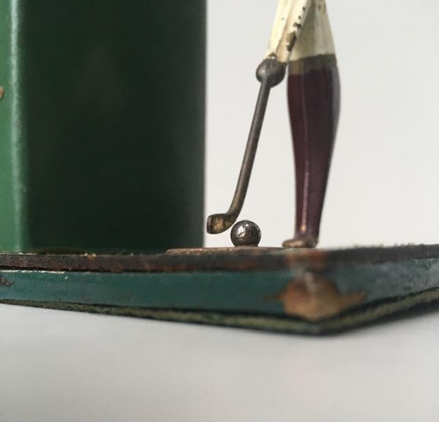 Hagenauer Art Deco Style ‘Golfer’ Bronze and Chrome, Circa 1940s - 7