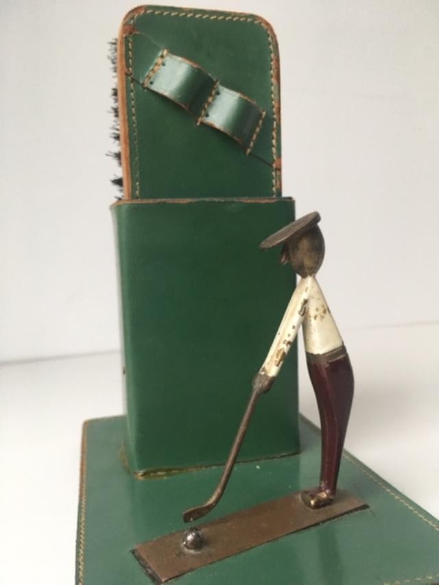 Hagenauer Art Deco Style ‘Golfer’ Bronze and Chrome, Circa 1940s - 9