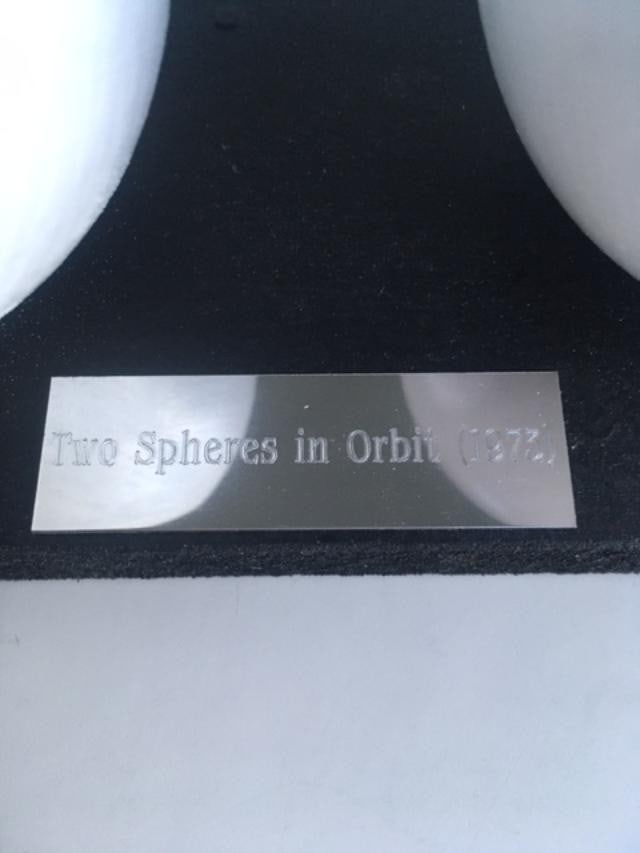 Barbara Hepworth (1903-75) Maquette of BH 562 'Two Spheres In Orbit' Sculpture From (1973) - 3