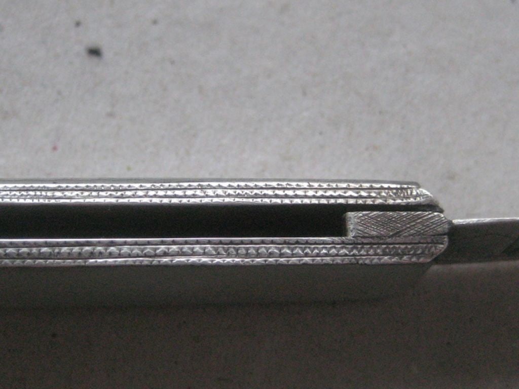 French Mother of Pearl Hafted Silver Twin Bladed Fruit Knife - 10