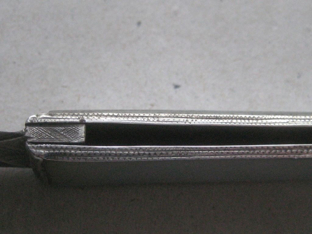 French Mother of Pearl Hafted Silver Twin Bladed Fruit Knife - 11