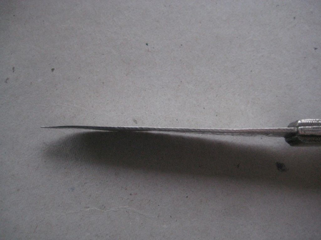 French Mother of Pearl Hafted Silver Twin Bladed Fruit Knife - 9