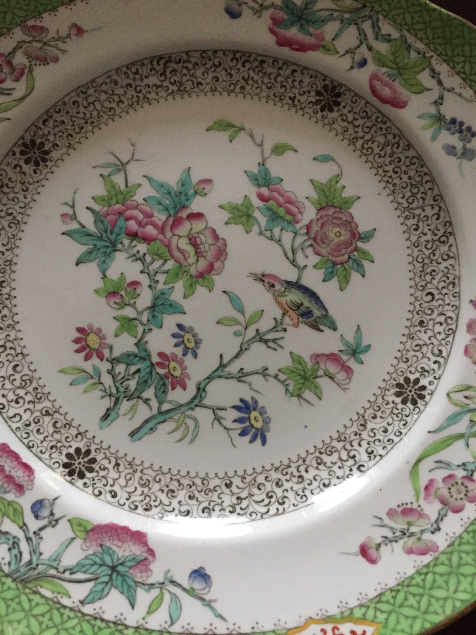 Rare c1836 Set of 8 Felspar Porcelain Fruit/Dessert Plates and Two Serving Compotes - 5