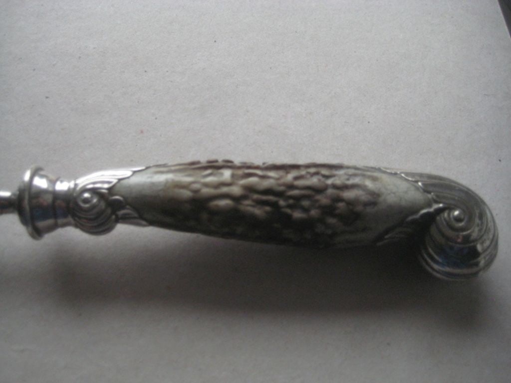 Large Antique Silver-Plated Crumb Tray - 2