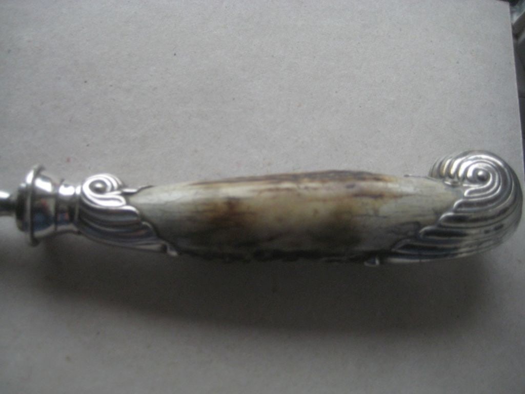 Large Antique Silver-Plated Crumb Tray - 4