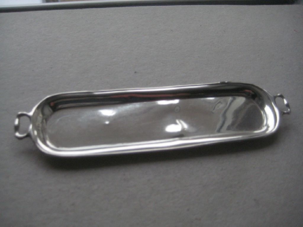 Antique Miniature Silver Teapot and Sugar Bowl, Tray Set - 4