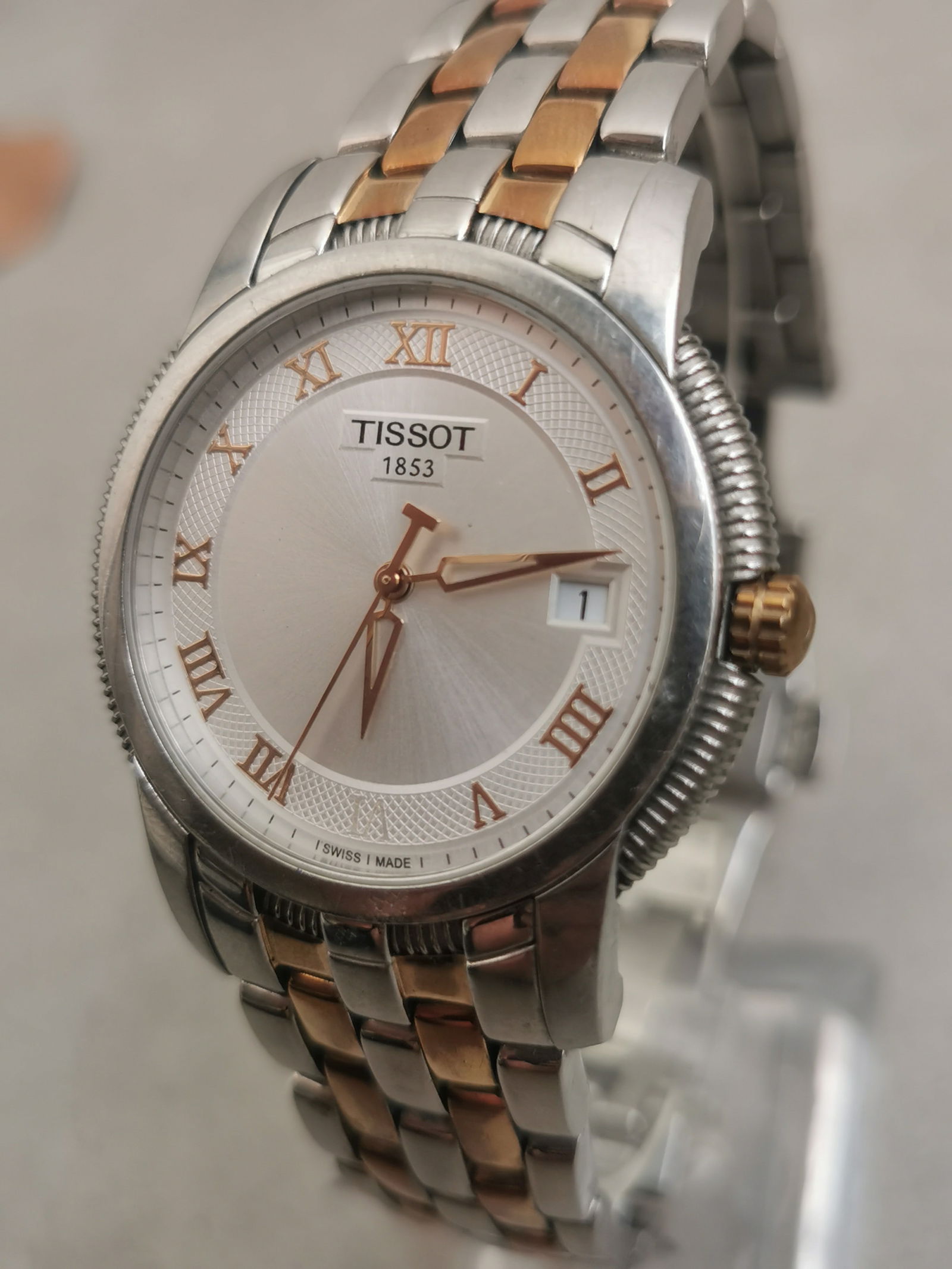 Tissot Ballade III Quartz Two-Tone Men's Wat: Title: Tissot Ballade III Quartz Two-Tone Men's Wat Description: Tissot Ballade III Quartz Two-Tone Men's WatchThis classic Tissot Ballade III offers a sophisticated, timeless look with its