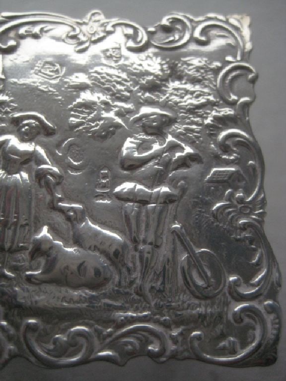 Antique Dutch Silver Miniature Table - 13