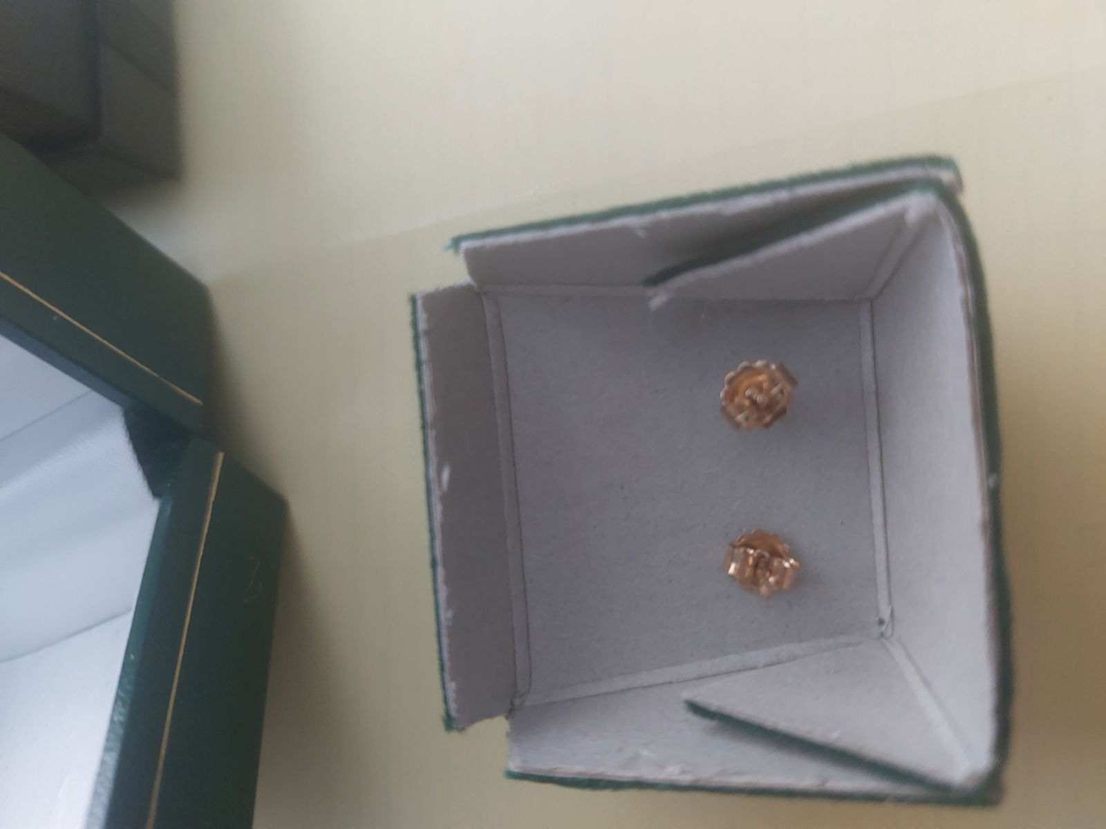 Gold and Amber Earrings - 2