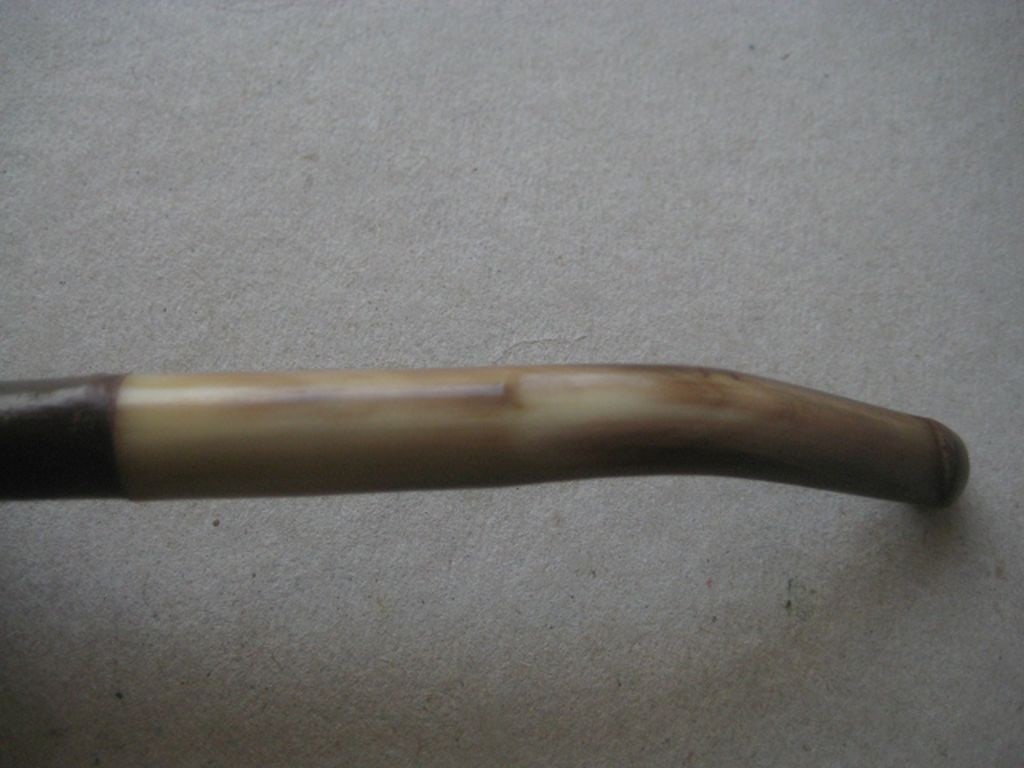 Antique Clay and Horn Pipe - 11