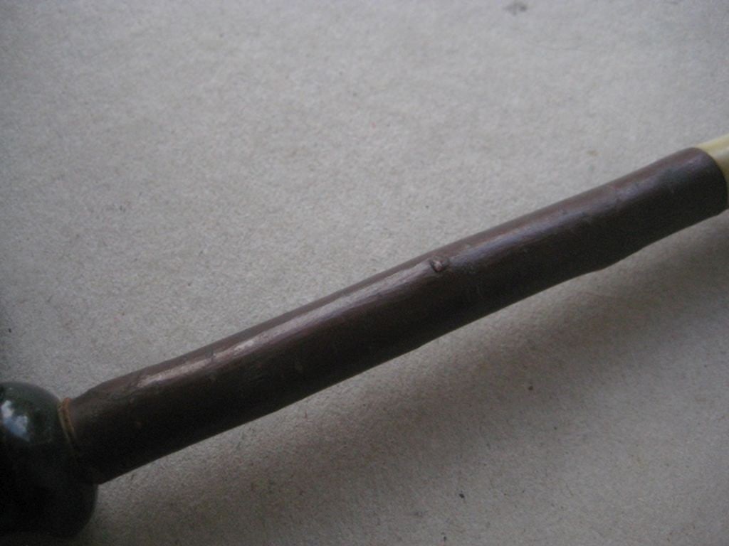 Antique Clay and Horn Pipe - 4