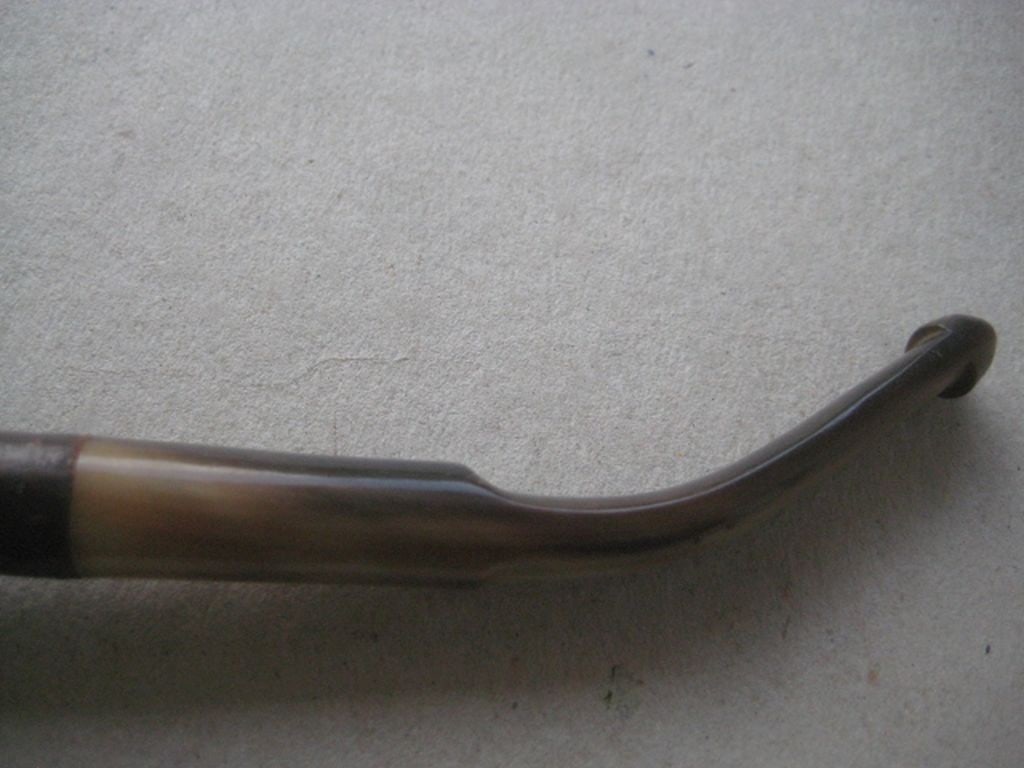 Antique Clay and Horn Pipe - 6
