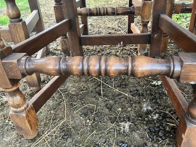 Oak Refectory Table and 12 Chairs - 9