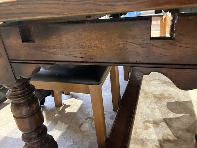 Oak Refectory Table and 12 Chairs - 10