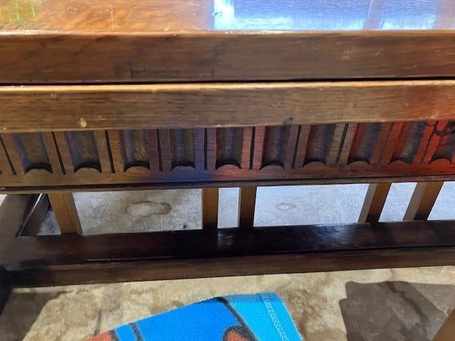 Oak Refectory Table and 12 Chairs - 4