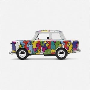 Thierry Noir (b.1958) ‘Heads’ Berlin Trabant Car In Colours By Thierry Noir, 1994, Sold  - 14