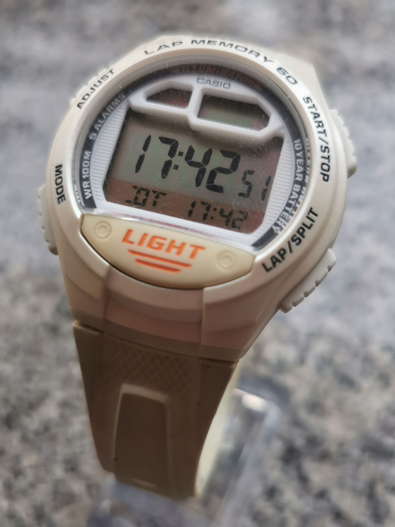 Vintage Casio W734-7A Lap Memory Watch - 6