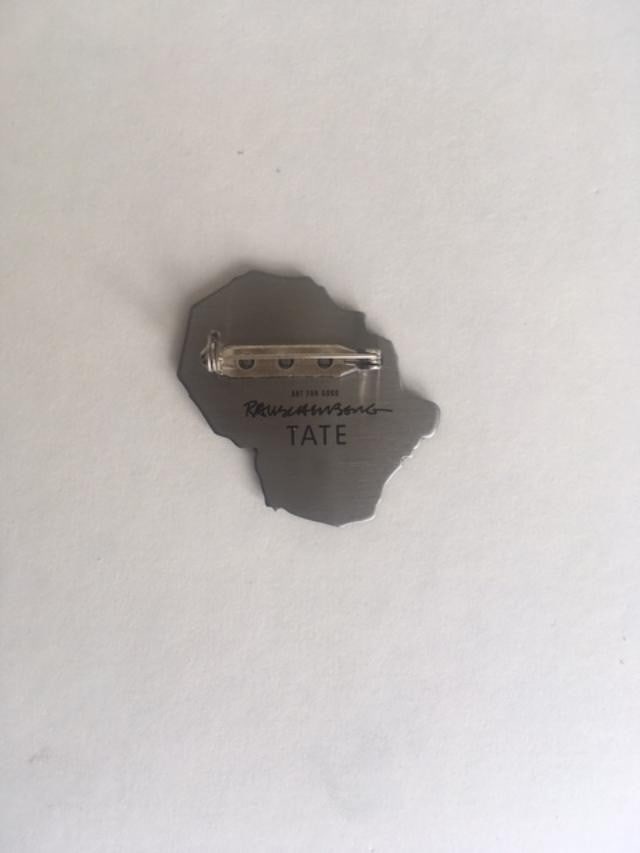Robert Rauschenberg (b 1925 - 08) ‘Stop Side Early Winter Glut’ Enamel Badge, Discontinu - 3