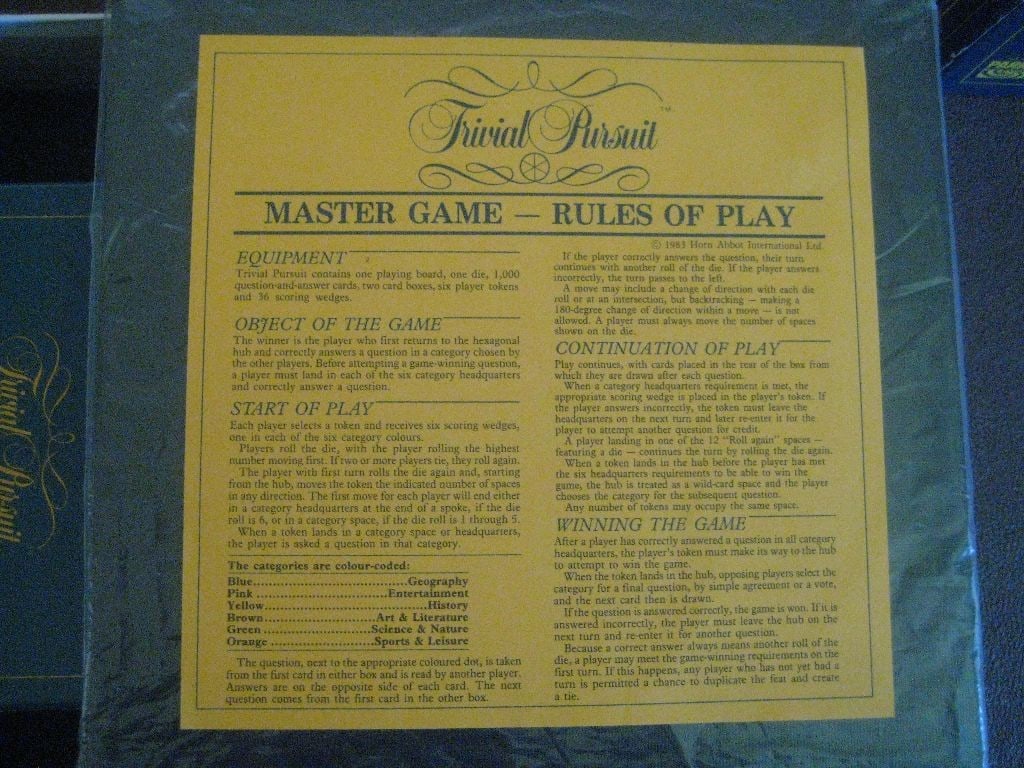Trivial Pursuit Master Game-Genus Edition Board Game - 5