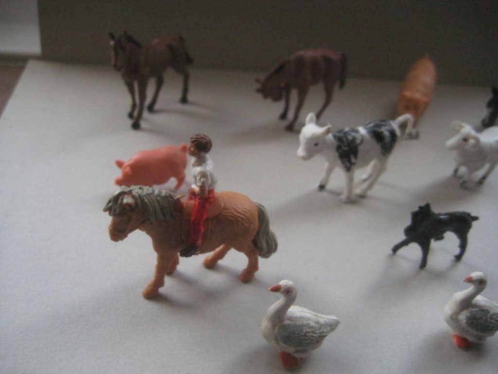 A Group of 16 Vintage Plastic Farm Animals - 5