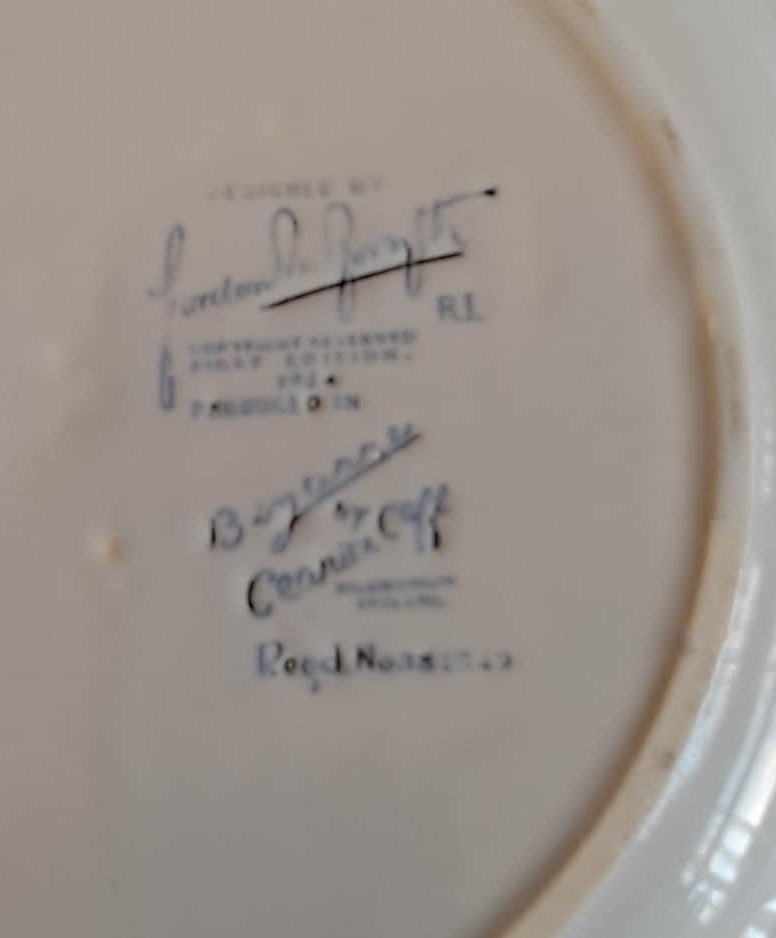 Clarice Cliff Bizarreware Ceramic Plate/Platter Designed By Gordon Forsyth c1934 - 5