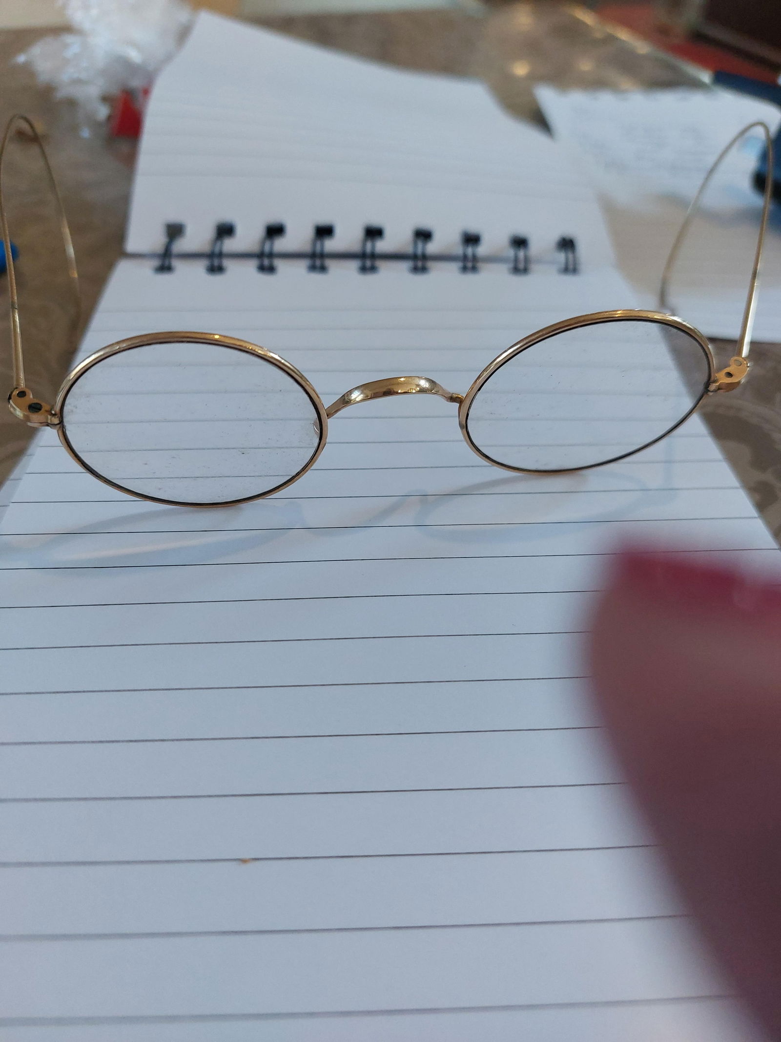 Antique Gold Spectacles - 5