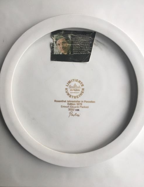 Sir Eduardo Paolozzi,CBE,RA (1924-2005) Mural Plaque, Abstract Architectural Biscuit Porcelain, 1... - 3