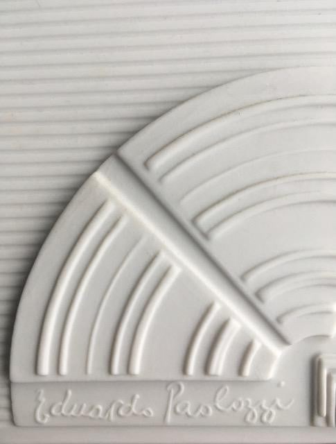 Sir Eduardo Paolozzi,CBE,RA (1924-2005) Mural Plaque, Abstract Architectural Biscuit Porcelain, 1... - 4